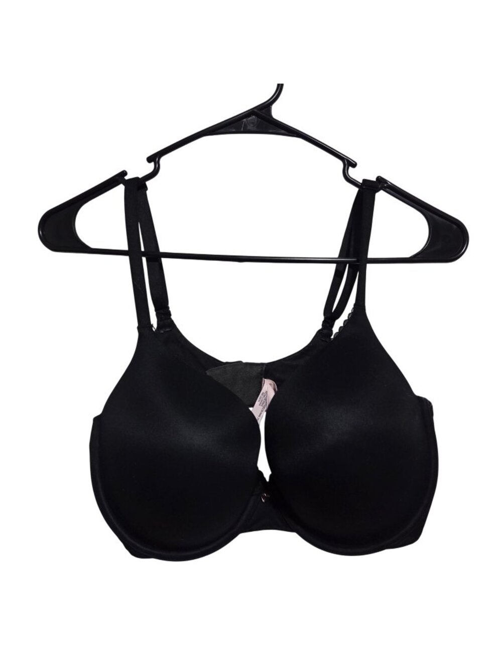 Body By Victoria Perfect Shape Bra 36DD Black Underwire Smooth Padded Cups